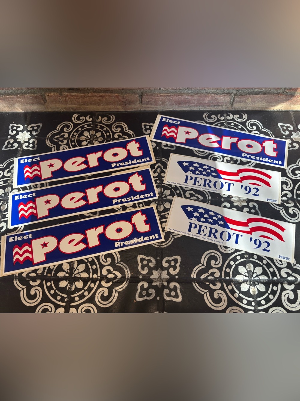Ross Perot Vintage 1992 Campaign Bumper Stickers